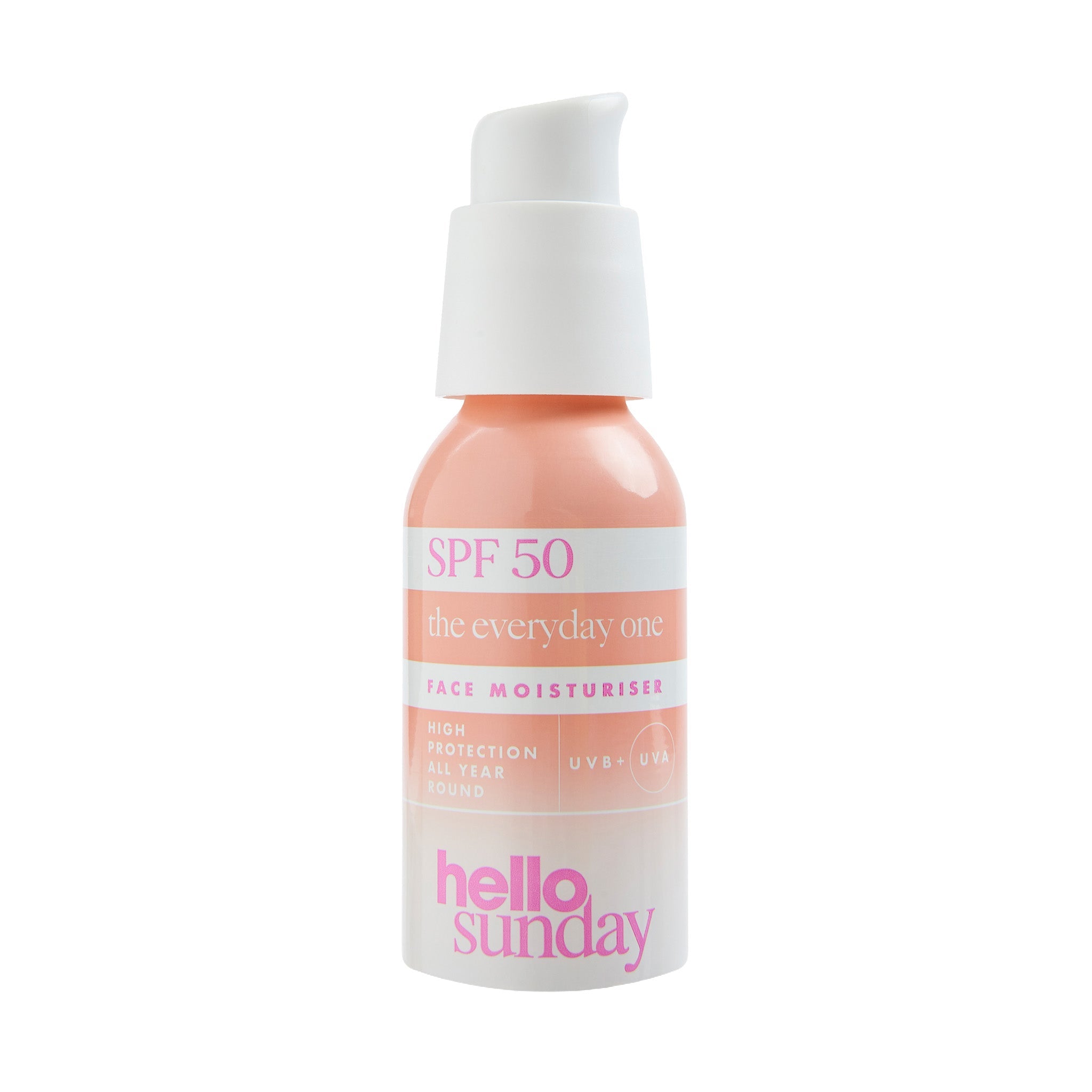 THE EVERYDAY ONE FACE MOISTURISER SPF 50 WITH HYALURONIC ACID