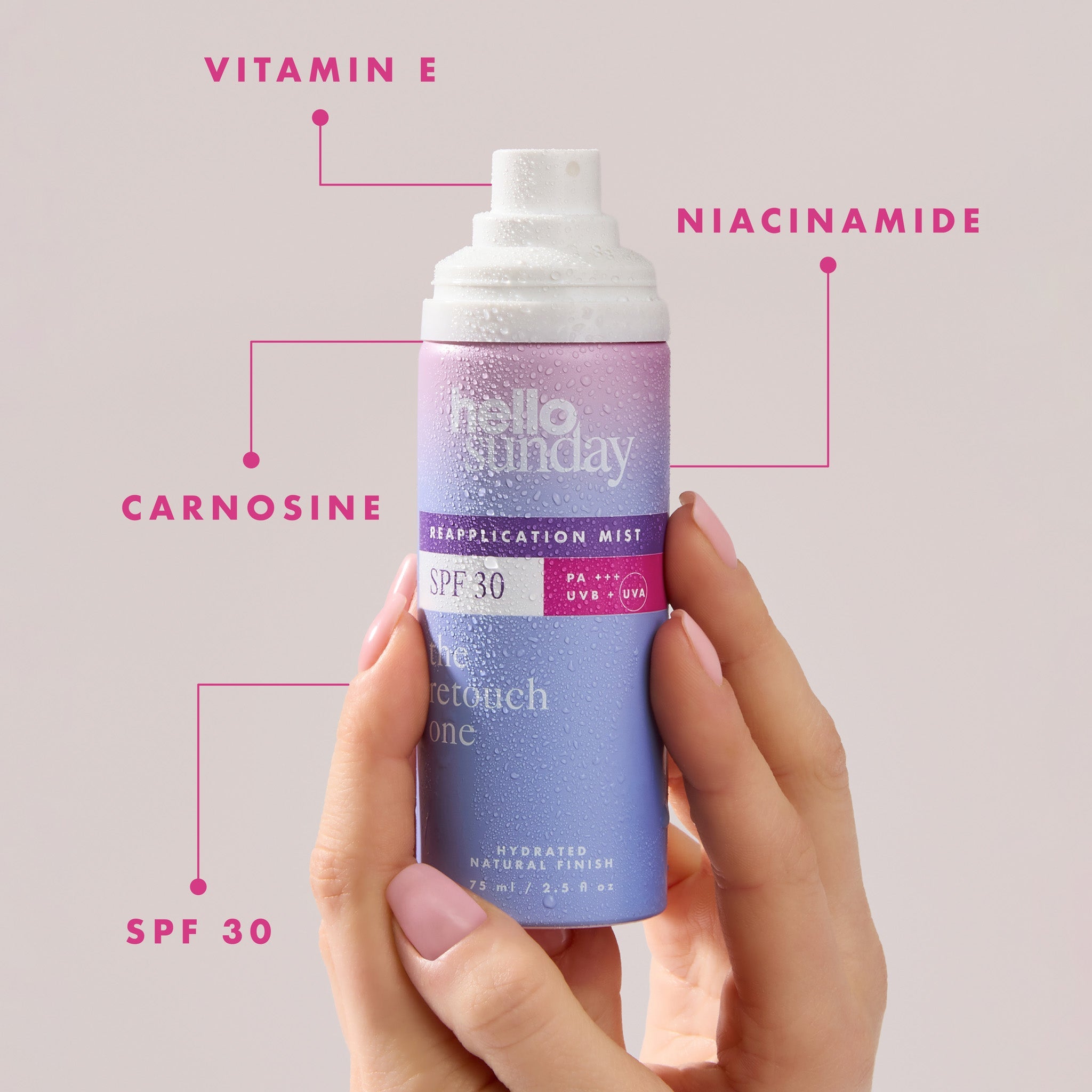 THE RETOUCH ONE REAPPLICATION MIST SPF 30 WITH NIACINAMIDE