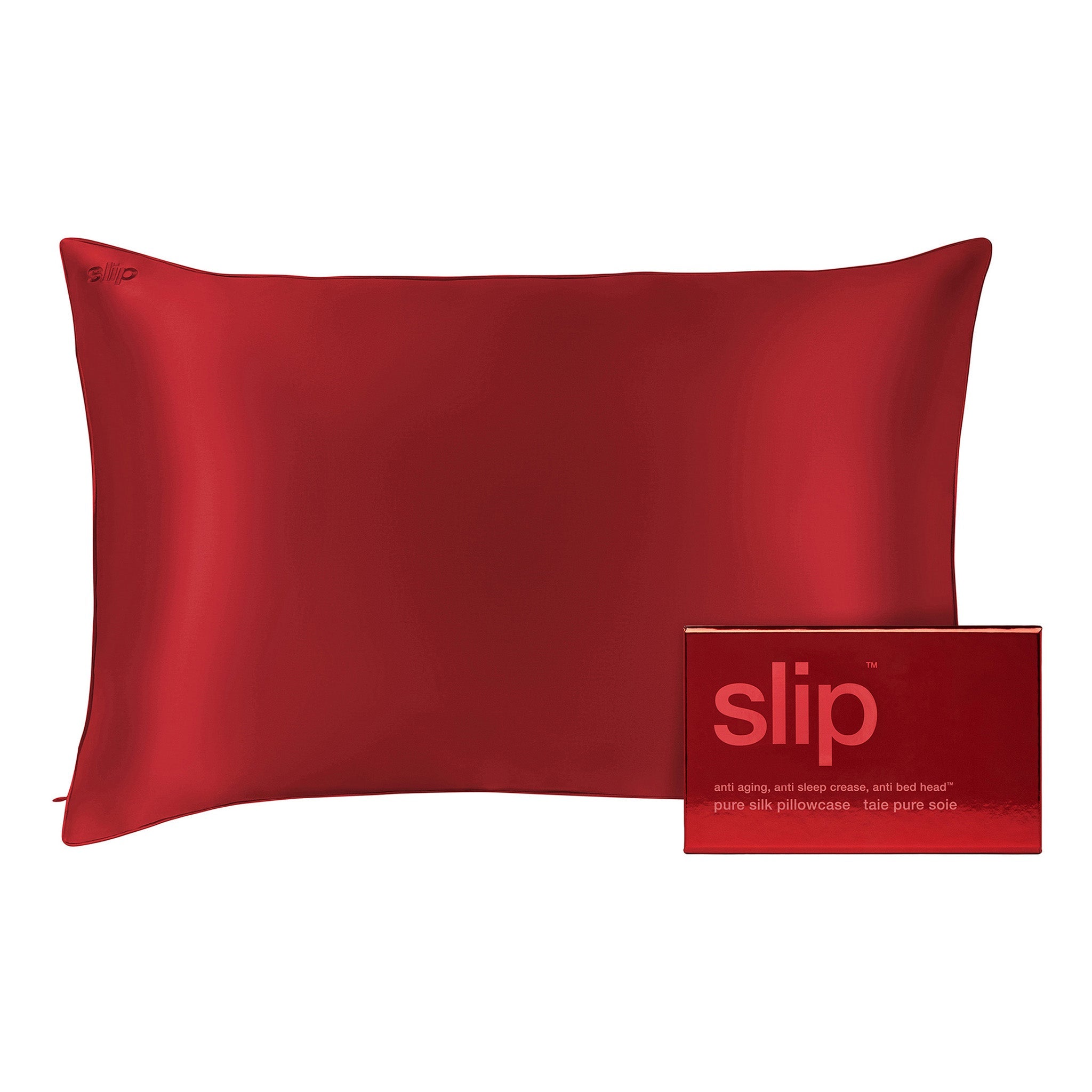 QUEEN ZIPPERED PILOWCASE - SCARLET