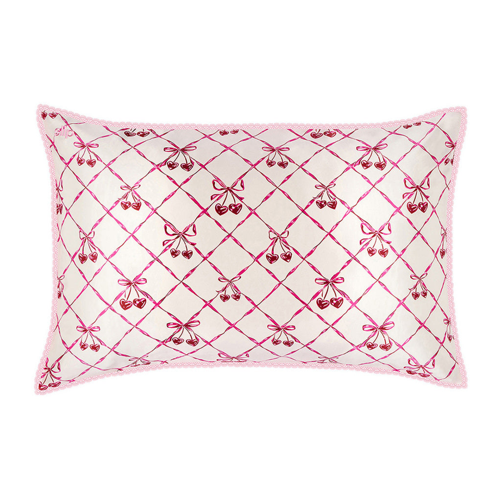 QUEEN PILLOWCASE LACE - SWEET CHERRY