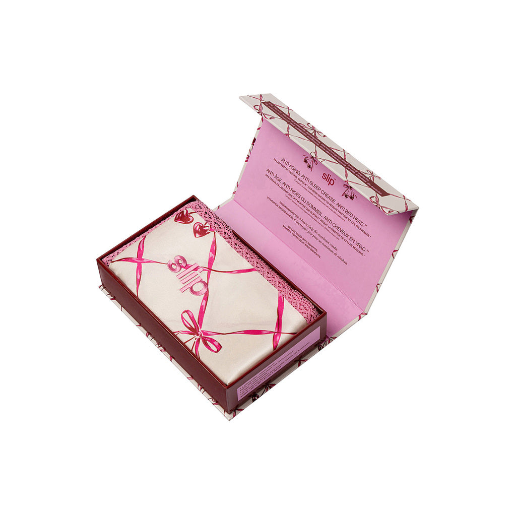 QUEEN PILLOWCASE LACE - SWEET CHERRY